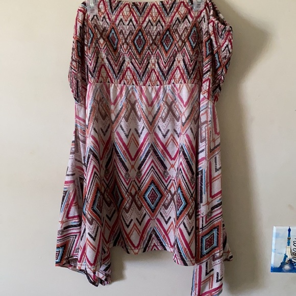 Tribal pattern tube top with string versatile halter - Picture 2 of 2